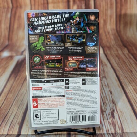 Luigi's Mansion 3 Video Game by Nintendo Switch CASE ONLY - Picture 3 of 6